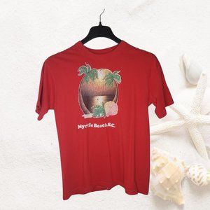 Myrtle Beach Red Tshirt, Large
